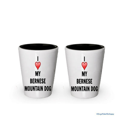 I love my Bernese Mountain Dog Shot Glass - Bernese Mountain Dog Lover gifts (6)