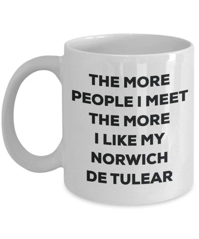 The more people I meet the more I like my Norwich De Tulear Mug