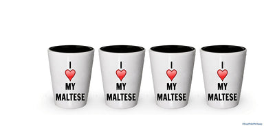 I love my Maltese Shot Glass - Maltese Lover gifts (1)