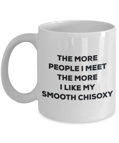 The more people i meet the more i Like My Smooth Chisoxy mug – Funny Coffee Cup – Christmas Dog Lover cute GAG regalo idea 11oz Infradito colorati estivi, con finte perline