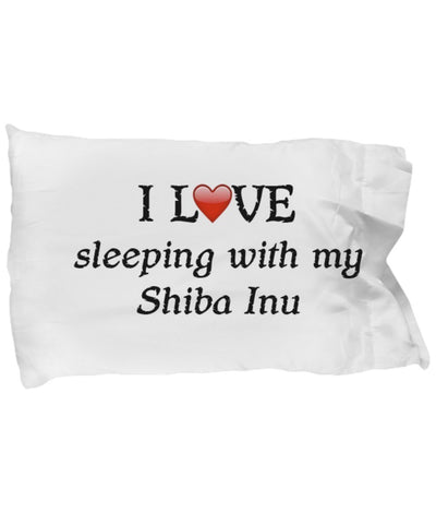 SpreadPassion I Love My Shiba Inu Pillowcase