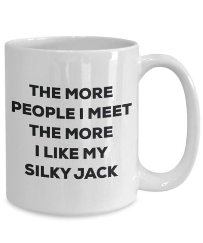 The more people i meet the more i Like My Silky jack mug – Funny Coffee Cup – Christmas Dog Lover cute GAG regalo idea 15oz Infradito colorati estivi, con finte perline