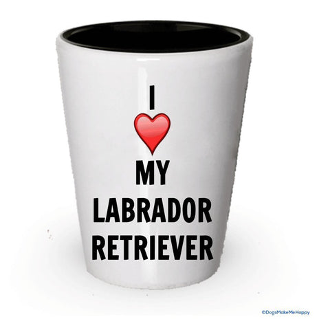 I love my Labrador Retriever Shot Glass - Labrador Retriever Lover gifts (2)