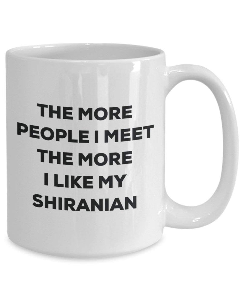 The more people i meet the more i Like My Shiranian mug – Funny Coffee Cup – Christmas Dog Lover cute GAG regalo idea 15oz Infradito colorati estivi, con finte perline
