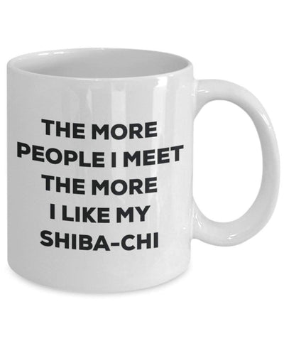 The more people i meet the more i Like My shiba-chi mug – Funny Coffee Cup – Christmas Dog Lover cute GAG regalo idea 15oz Infradito colorati estivi, con finte perline