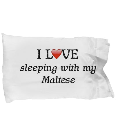 SpreadPassion I Love My Maltese Pillowcase