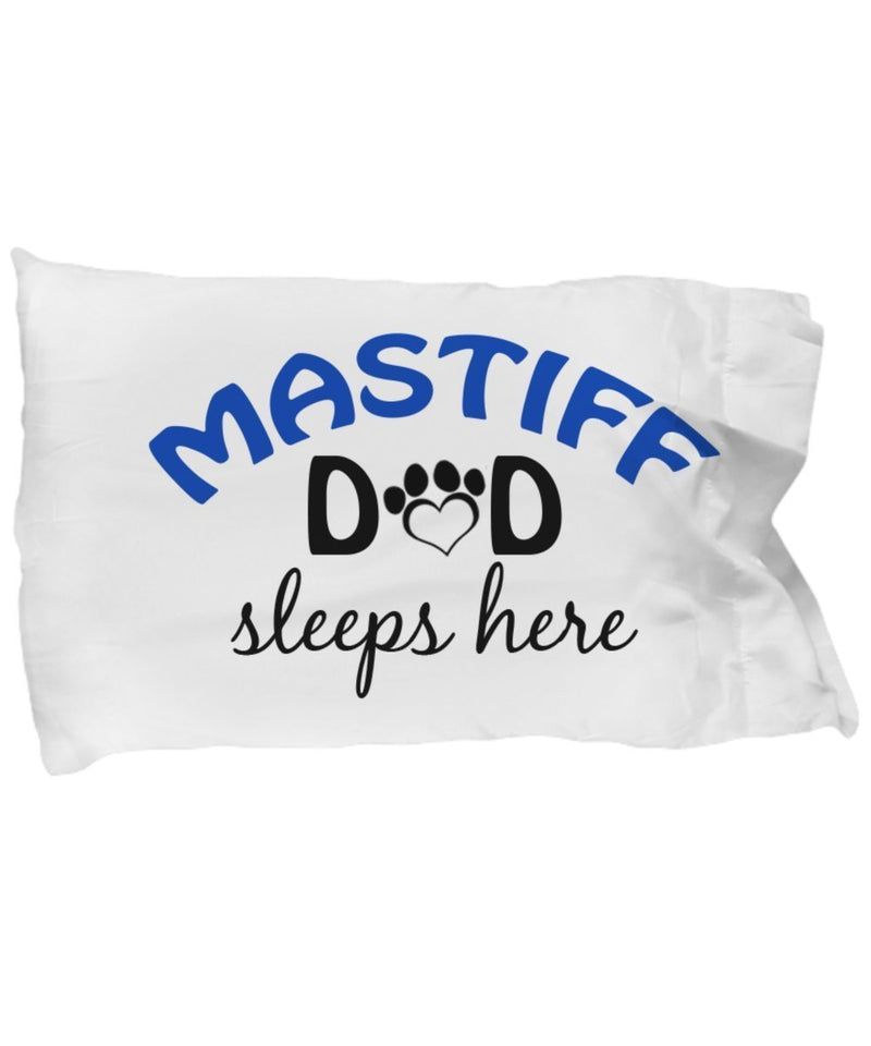 DogsMakeMeHappy Mastiff Mom and Dad Pillow Cases (Couple)
