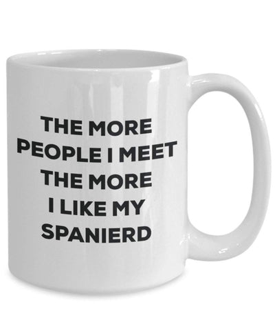 The more people i meet the more i Like My Spanierd mug – Funny Coffee Cup – Christmas Dog Lover cute GAG regalo idea 11oz Infradito colorati estivi, con finte perline