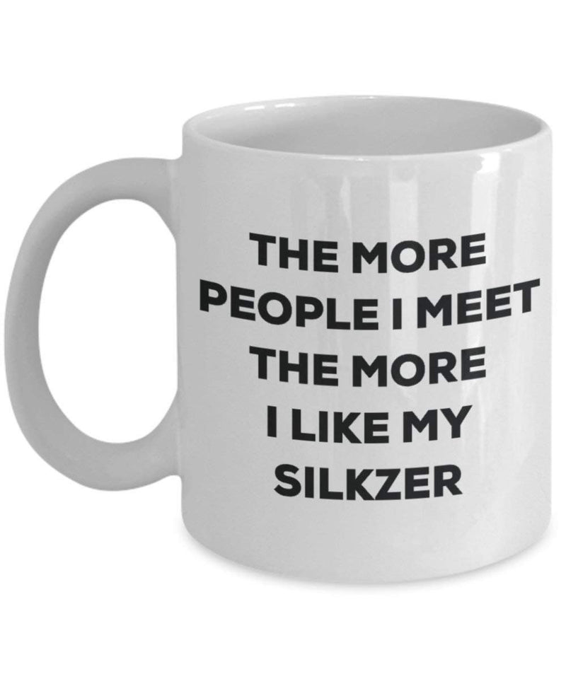 The more people i meet the more i Like My Silkzer mug – Funny Coffee Cup – Christmas Dog Lover cute GAG regalo idea 15oz Infradito colorati estivi, con finte perline