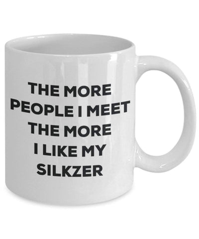 The more people i meet the more i Like My Silkzer mug – Funny Coffee Cup – Christmas Dog Lover cute GAG regalo idea 15oz Infradito colorati estivi, con finte perline