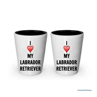 I love my Labrador Retriever Shot Glass - Labrador Retriever Lover gifts (2)