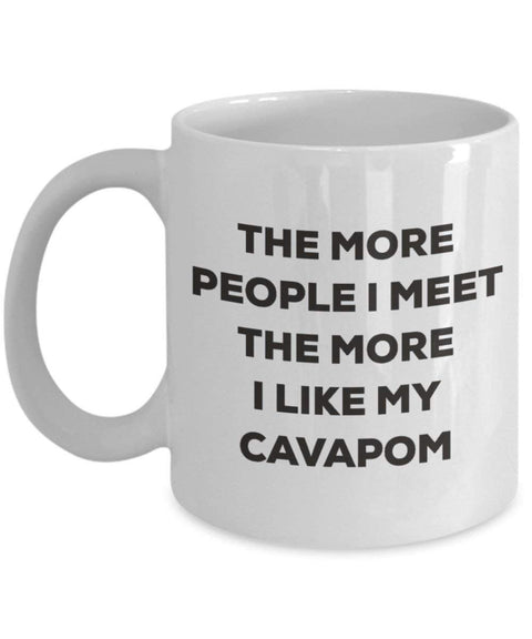The more people I meet the more I like my Cavapom Mug