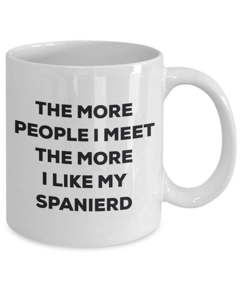 The more people i meet the more i Like My Spanierd mug – Funny Coffee Cup – Christmas Dog Lover cute GAG regalo idea 11oz Infradito colorati estivi, con finte perline