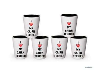 I love my Cairn Terrier Shot Glass - Cairn Terrier Lover gifts (6)