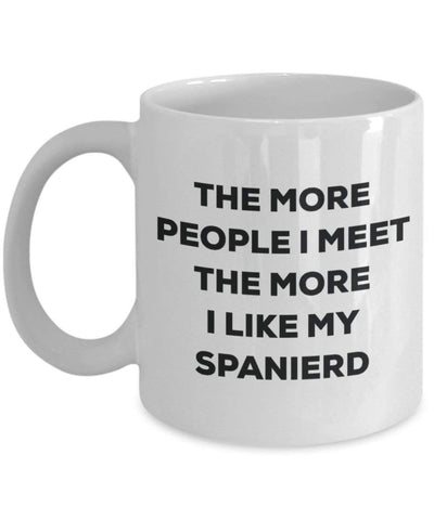 The more people i meet the more i Like My Spanierd mug – Funny Coffee Cup – Christmas Dog Lover cute GAG regalo idea 11oz Infradito colorati estivi, con finte perline