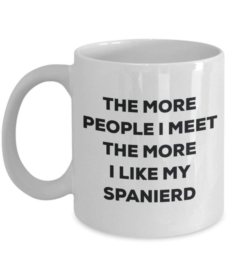 The more people i meet the more i Like My Spanierd mug – Funny Coffee Cup – Christmas Dog Lover cute GAG regalo idea 11oz Infradito colorati estivi, con finte perline