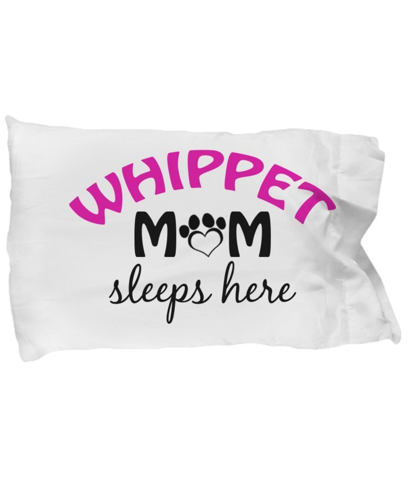 DogsMakeMeHappy Whippet Mom and Dad Pillowcases (Couple)