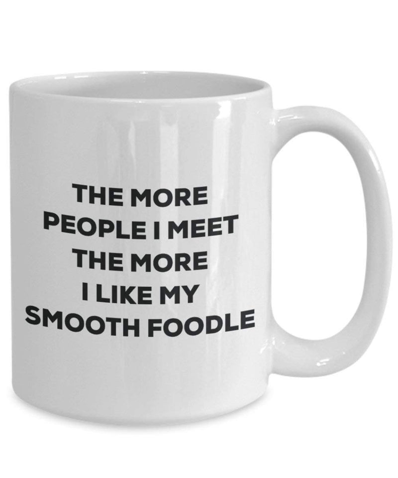 The more people i meet the more i Like My Smooth Foodle mug – Funny Coffee Cup – Christmas Dog Lover cute GAG regalo idea 11oz Infradito colorati estivi, con finte perline