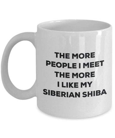 The more people i meet the more i Like My Siberian Shiba mug – Funny Coffee Cup – Christmas Dog Lover cute GAG regalo idea 15oz Infradito colorati estivi, con finte perline