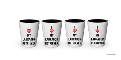 I love my Labrador Retriever Shot Glass - Labrador Retriever Lover gifts (2)