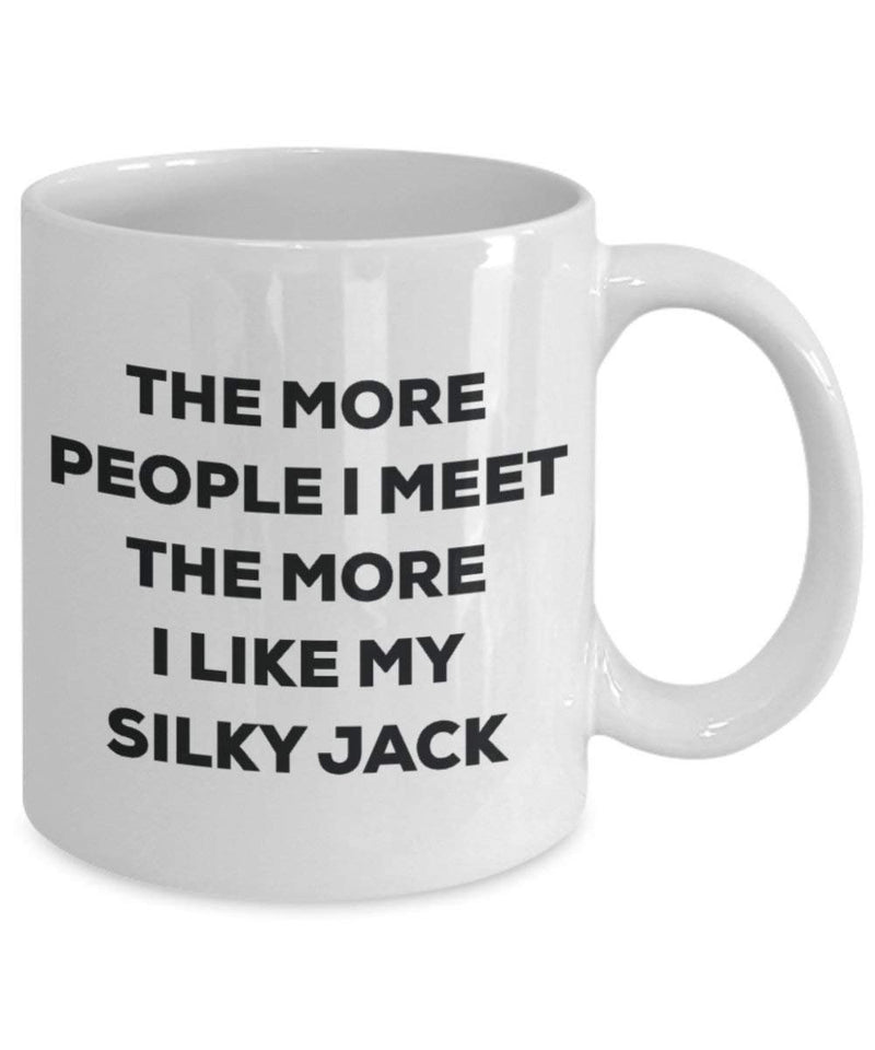 The more people i meet the more i Like My Silky jack mug – Funny Coffee Cup – Christmas Dog Lover cute GAG regalo idea 15oz Infradito colorati estivi, con finte perline