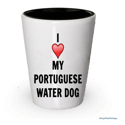 I love my Portugese Water Dog Shot Glass - Portugese Water Dog Lover gifts (6)