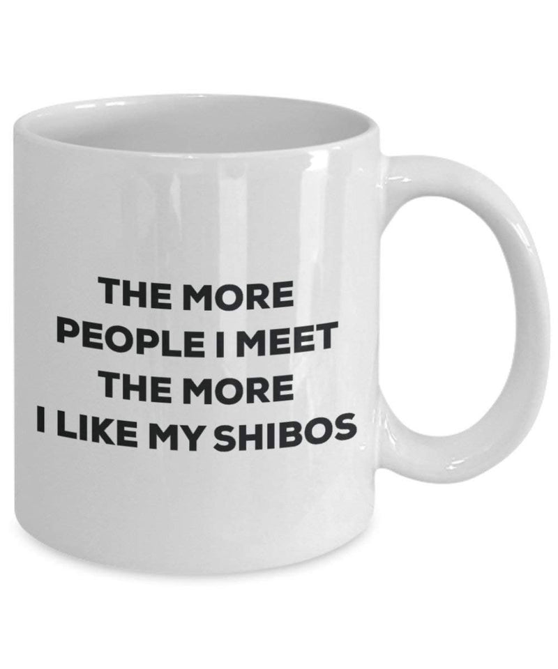 The more people i meet the more i Like My Shibos mug – Funny Coffee Cup – Christmas Dog Lover cute GAG regalo idea 11oz Infradito colorati estivi, con finte perline