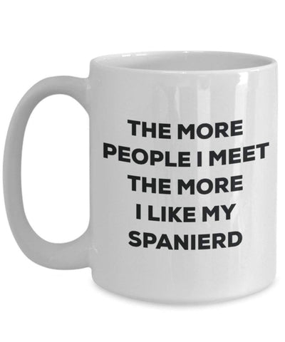 The more people i meet the more i Like My Spanierd mug – Funny Coffee Cup – Christmas Dog Lover cute GAG regalo idea 11oz Infradito colorati estivi, con finte perline