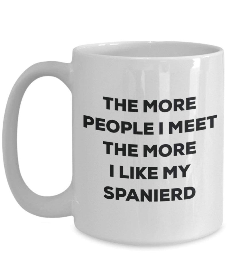 The more people i meet the more i Like My Spanierd mug – Funny Coffee Cup – Christmas Dog Lover cute GAG regalo idea 11oz Infradito colorati estivi, con finte perline