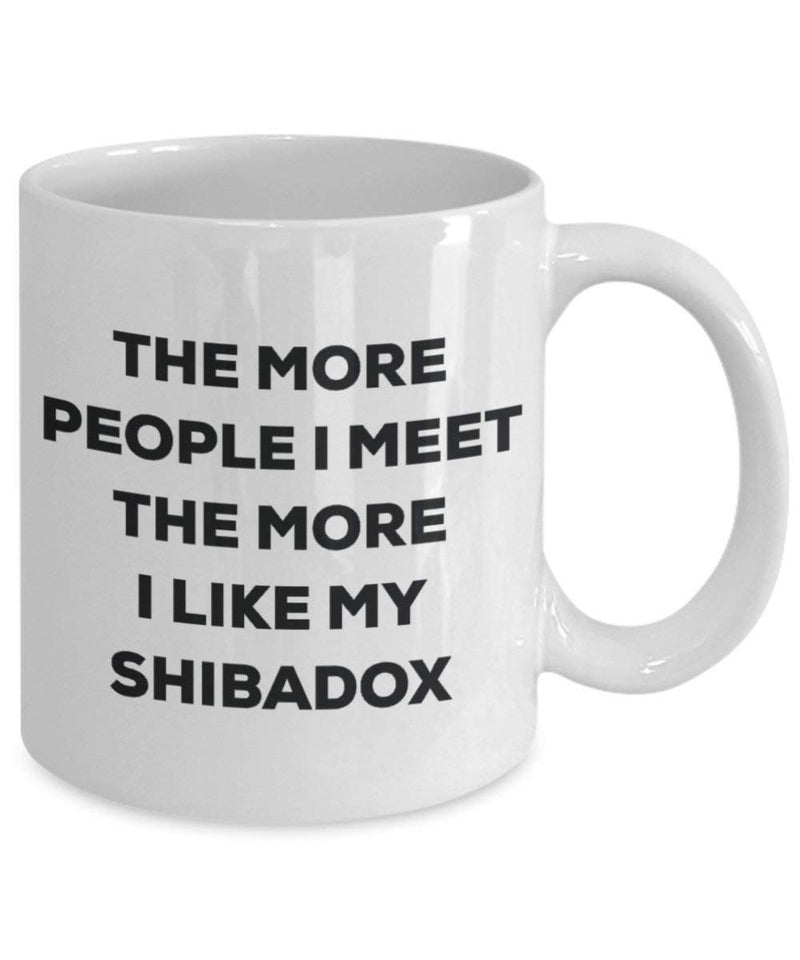 The more people i meet the more i Like My Shibadox mug – Funny Coffee Cup – Christmas Dog Lover cute GAG regalo idea 15oz Infradito colorati estivi, con finte perline