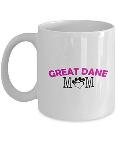 Funny Great Dane Couple Mug – Great Dane Dad – Great Dane Mom – Great Dane Lover Gifts - Unique Ceramic Gifts Idea (Mom)