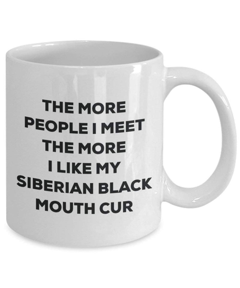The more people i meet the more i Like My Siberian nero bocca Cur mug – Funny Coffee Cup – Christmas Dog Lover cute GAG regalo idea 15oz Infradito colorati estivi, con finte perline