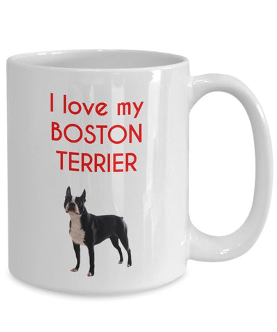 Boston Terrier Mug - Funny Tea Hot Cocoa Coffee Cup - Novelty Birthday Christmas Anniversary Gag Gifts Idea