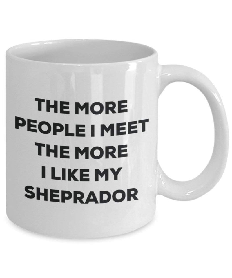 The more people i meet the more i Like My Sheprador mug – Funny Coffee Cup – Christmas Dog Lover cute GAG regalo idea 11oz Infradito colorati estivi, con finte perline