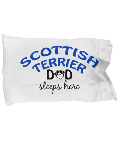 DogsMakeMeHappy Scottish Terrier Mom and Dad Pillowcases (Mom)