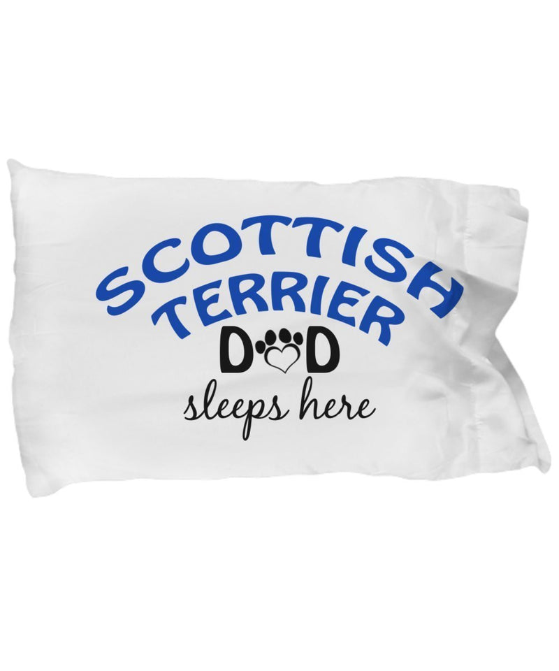 DogsMakeMeHappy Scottish Terrier Mom and Dad Pillowcases (Mom)