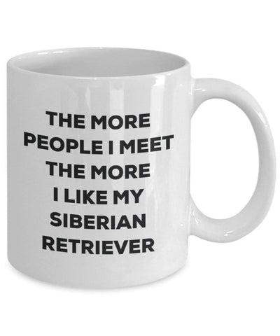 The more people i meet the more i Like My Siberian Retriever mug – Funny Coffee Cup – Christmas Dog Lover cute GAG regalo idea 11oz Infradito colorati estivi, con finte perline