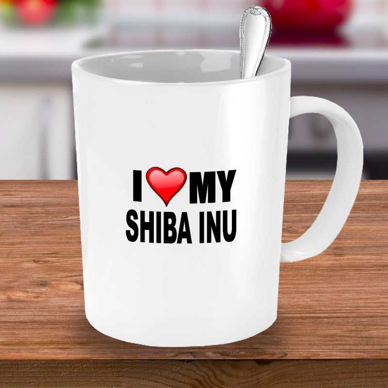 Shiba Inu Mug - I Love My Shiba Inu - Shiba Inu Lover Gifts - 11 Oz Ceramic Mug
