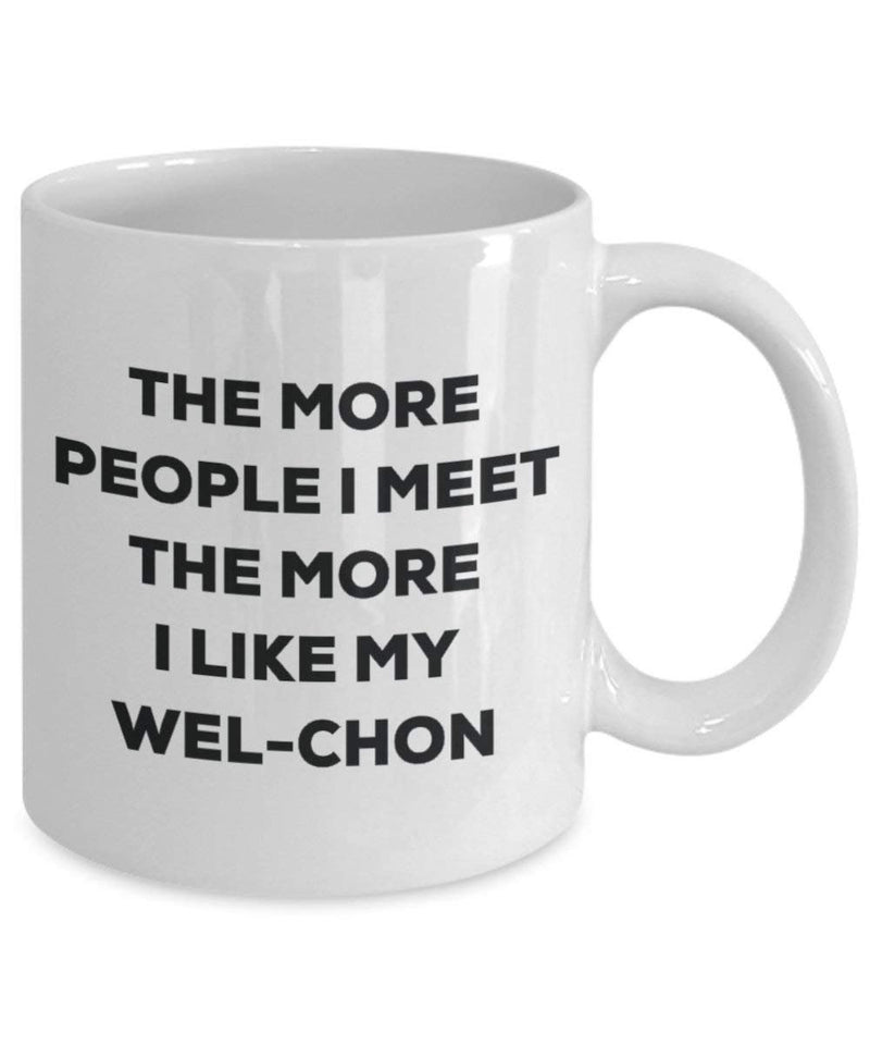 The more people i meet the more i Like My wel-chon mug – Funny Coffee Cup – Christmas Dog Lover cute GAG regalo idea 15oz Infradito colorati estivi, con finte perline