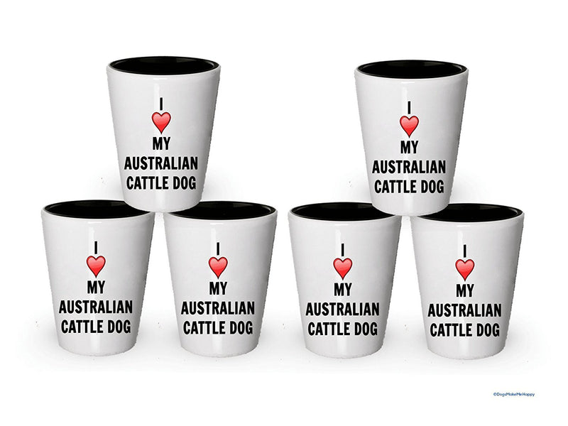I love my Australian Cattle Dog Shot Glass - Australian Cattle Dog Lover gifts Idea … (4)
