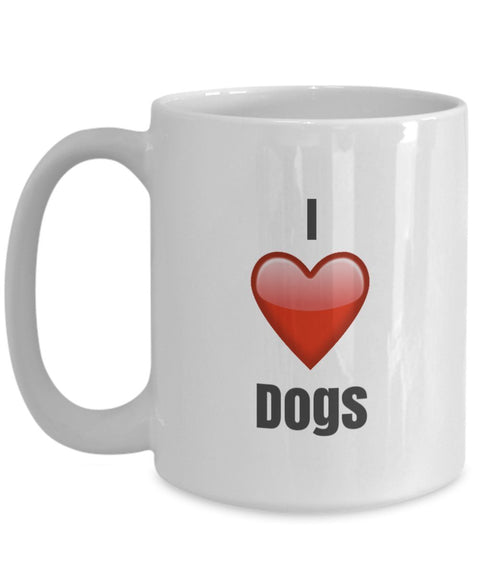 I Love Dogs unique ceramic coffee mug Gifts Idea