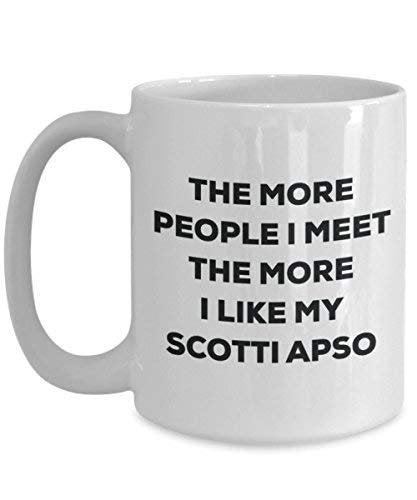 The More People I Meet The More I Like My Scotti Apso Mug