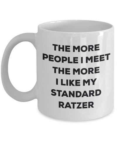 The more people i meet the more i Like My standard Ratzer mug – Funny Coffee Cup – Christmas Dog Lover cute GAG regalo idea 15oz Infradito colorati estivi, con finte perline
