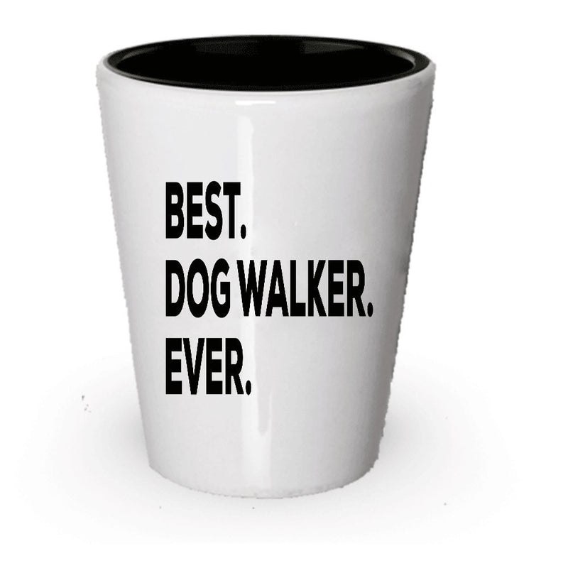 Dog Walker Shot Glass- Dog Walker Gifts - For Gift Basket Set Bag - Dogwalker - Thank You Appreciation (2)
