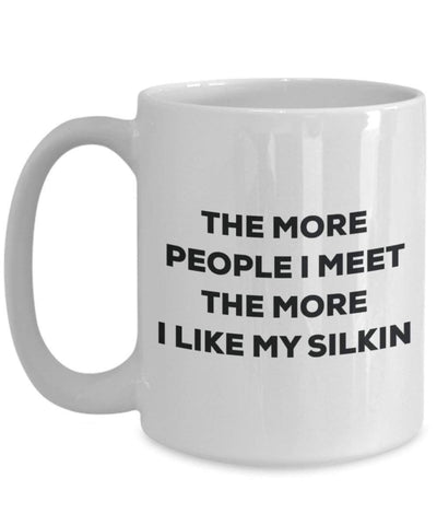 The more people i meet the more i Like My Silkin mug – Funny Coffee Cup – Christmas Dog Lover cute GAG regalo idea 15oz Infradito colorati estivi, con finte perline