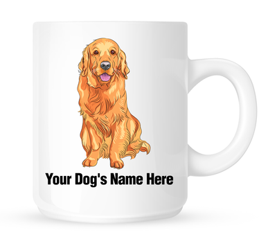 Personalized mug for your Golden Retriever - Dogs Make Me Happy