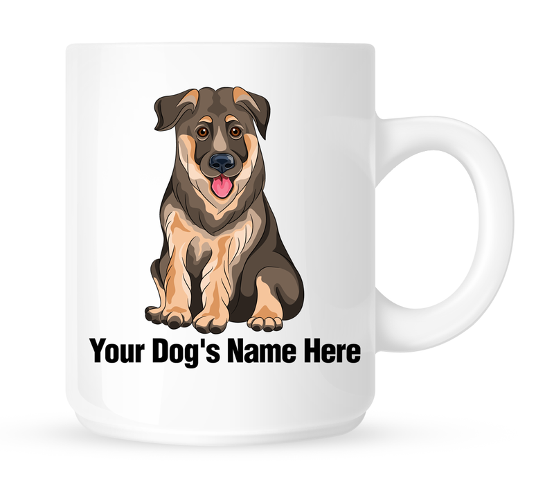 Personalized mug for your German Shepherd - Dogs Make Me Happy