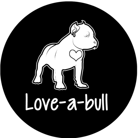 Love-a-Bull sticker - Dogs Make Me Happy