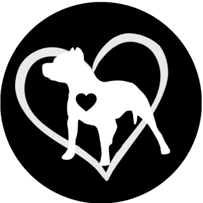 Pit Bull in heart sticker - Dogs Make Me Happy