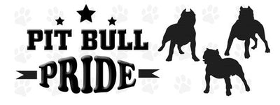 Pit Bull pride bumper sticker - Dogs Make Me Happy